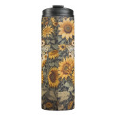 ヴィンテージビーとヒマワリ タンブラー (正面)