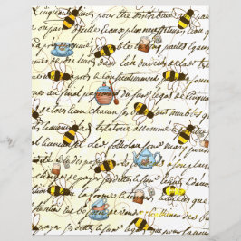 ヴィンテージビーと紅茶のデカップスクラップブック