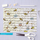 ヴィンテージビーアンドティーデコパージュ  薄葉紙 (クラフト)