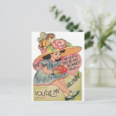 ヴィンテージビーインザボンネットはがき ポストカード (スタンド正面)