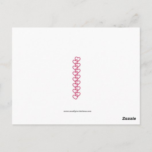 ヴィンテージビーインザボンネットはがき ポストカード (裏面)