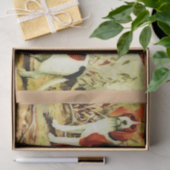 ヴィンテージビーグルとバスセット 薄葉紙 (ギフト)