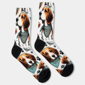 ヴィンテージビーグルパピーシームレス ソックス (右)