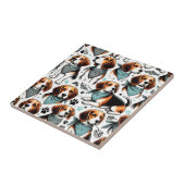 ヴィンテージビーグルパピーシームレス タイル (側面)