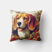 ヴィンテージビーグルパピー絵画ズ クッション (裏面)