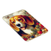 ヴィンテージビーグルパピー絵画ズ マグネット (右側)