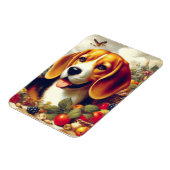 ヴィンテージビーグルパピー絵画ズ マグネット (左側)