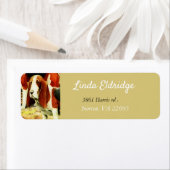 ヴィンテージビーグル – ラパーソナライズされたベル ラベル (インサイチュ)