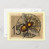 ヴィンテージビーコラージュ ポストカード (正面/裏面)