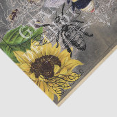 ヴィンテージビーサンフラワーグレーシャルボードティッシュペーパー 薄葉紙 (詳細)