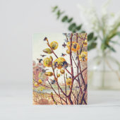 ヴィンテージビーズ春ウィローブロッサム ポストカード (スタンド正面)