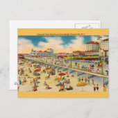 ヴィンテージビーチとボードウォーク海シティNJはがき ポストカード (正面/裏面)