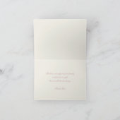 ヴィンテージビーチとBurlap Thank You サンキューカード (内部)