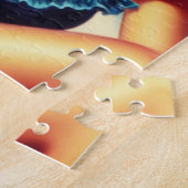 ヴィンテージビーチのピン絵を描アップ ジグソーパズル (側面)