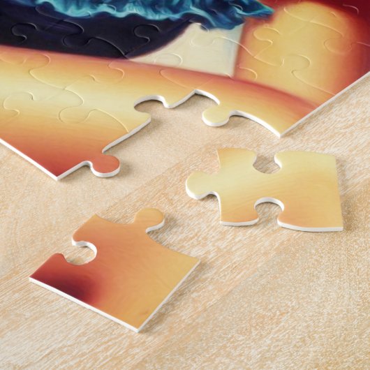 ヴィンテージビーチのピン絵を描アップ ジグソーパズル (側面)