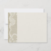 ヴィンテージビーチの予定 紫 招待状 (裏面)