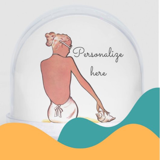 ヴィンテージビーチの女の子の海のエレガント夏