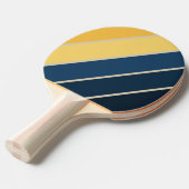 ヴィンテージビーチはっきりした砂ストライプの 卓球ラケット (正面アングル)