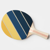 ヴィンテージビーチはっきりした砂ストライプの 卓球ラケット (横)