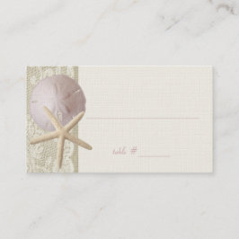 ヴィンテージビーチアイボリーシーティングカード プレイスカード