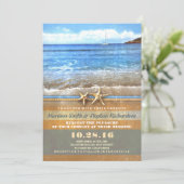 ヴィンテージビーチウェディングの招待状 招待状 (スタンド正面)