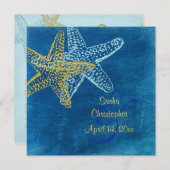 ヴィンテージビーチウェディング招待状 招待状 (正面/裏面)