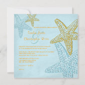 ヴィンテージビーチウェディング招待状 招待状 (裏面)