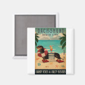 ヴィンテージビーチカクテルライフダシュント マグネット (正面/裏面)