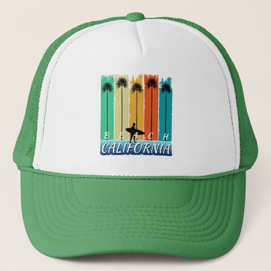 ヴィンテージビーチカリフォルニアパーム キャップ (正面)
