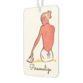 ヴィンテージビーチガールシーシェルサマーエレガントレトロ カーエアーフレッシュナー (左)