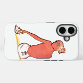 ヴィンテージビーチガールシーシェルサマーエレガントレトロ Case-Mate iPhoneケース (裏面 (横))