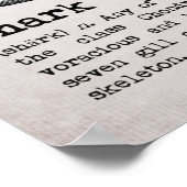 ヴィンテージビーチキングシャーク定義 ポスター (角)