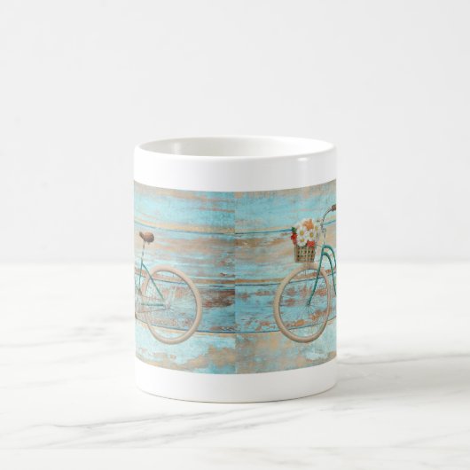 ヴィンテージビーチクルーザーバイシクルオールドバイク コーヒーマグカップ (中央)