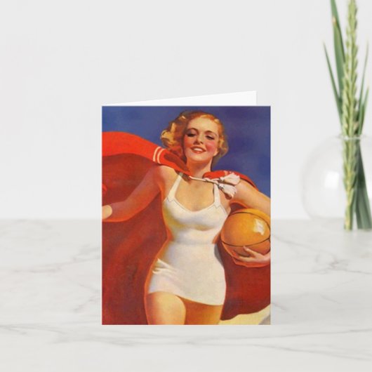 ヴィンテージビーチケープウ空白のィークエンドノート カード (正面)