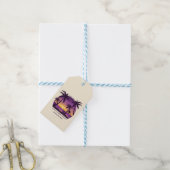 ヴィンテージビーチサンセットバケーションラウンガーピープルプル ギフトタグ (より糸付き)