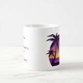 ヴィンテージビーチサンセットバケーションラウンガーピープルプル コーヒーマグカップ (中央)