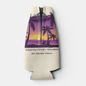 ヴィンテージビーチサンセットバケーションラウンガーピープルプル ボトルクーラー (裏面)