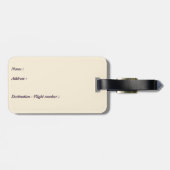 ヴィンテージビーチサンセットバケーションラウンガーピープルプル ラゲッジタグ (裏面横)