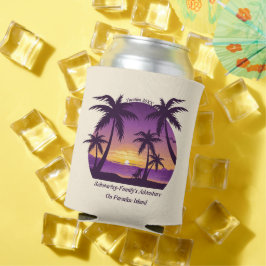 ヴィンテージビーチサンセットバケーションラウンガーピープルプル 缶クーラー