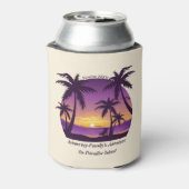 ヴィンテージビーチサンセットバケーションラウンガーピープルプル 缶クーラー (缶裏面)