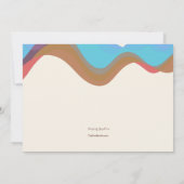 ヴィンテージビーチシーン招待状 招待状 (裏面)