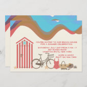 ヴィンテージビーチシーン招待状 招待状 (正面/裏面)