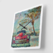 ヴィンテージビーチスクウェア壁時計 スクエア壁時計 (傾斜)