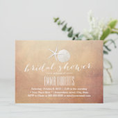 ヴィンテージビーチスターフィッシュ&サンドドルブライダルシャワー 招待状 (スタンド正面)