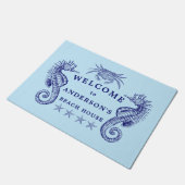 ヴィンテージビーチハウスウェルカムテンプレート形式 ドアマット (アングル)