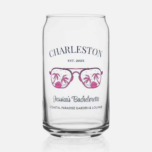 ヴィンテージビーチバチェロレッテブライドメイカスタムド ガラス缶 (正面)