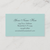 ヴィンテージビーチバムパームツリーパーソナルビジネスカード 名刺 (裏面)