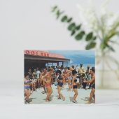 ヴィンテージビーチパーティー ポストカード (スタンド正面)