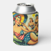 ヴィンテージビーチピン留め 缶クーラー (缶裏面)