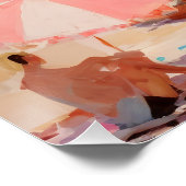 ヴィンテージビーチプリント |抽象芸術絵画沿岸 ポスター (コーナー)